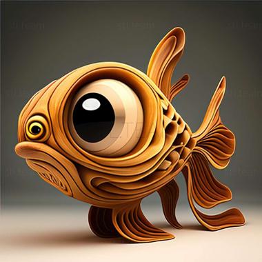 3D model Bubble eye fish (STL)